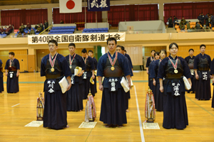 第40回全国自衛隊剣道大　個人戦　優勝者