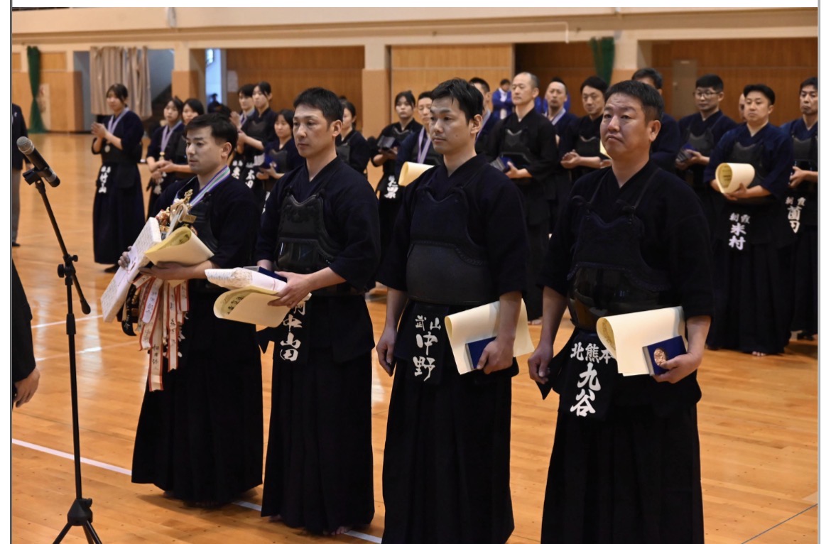 第51回全国自衛隊剣道大 男子6段以上の部　入賞者